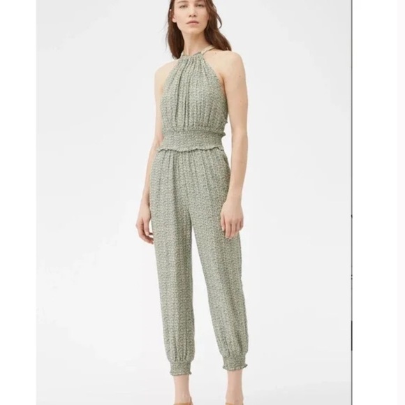 Rebecca Taylor La Vie Pascale Cropped Jumpsuit size M - Picture 1 of 13
